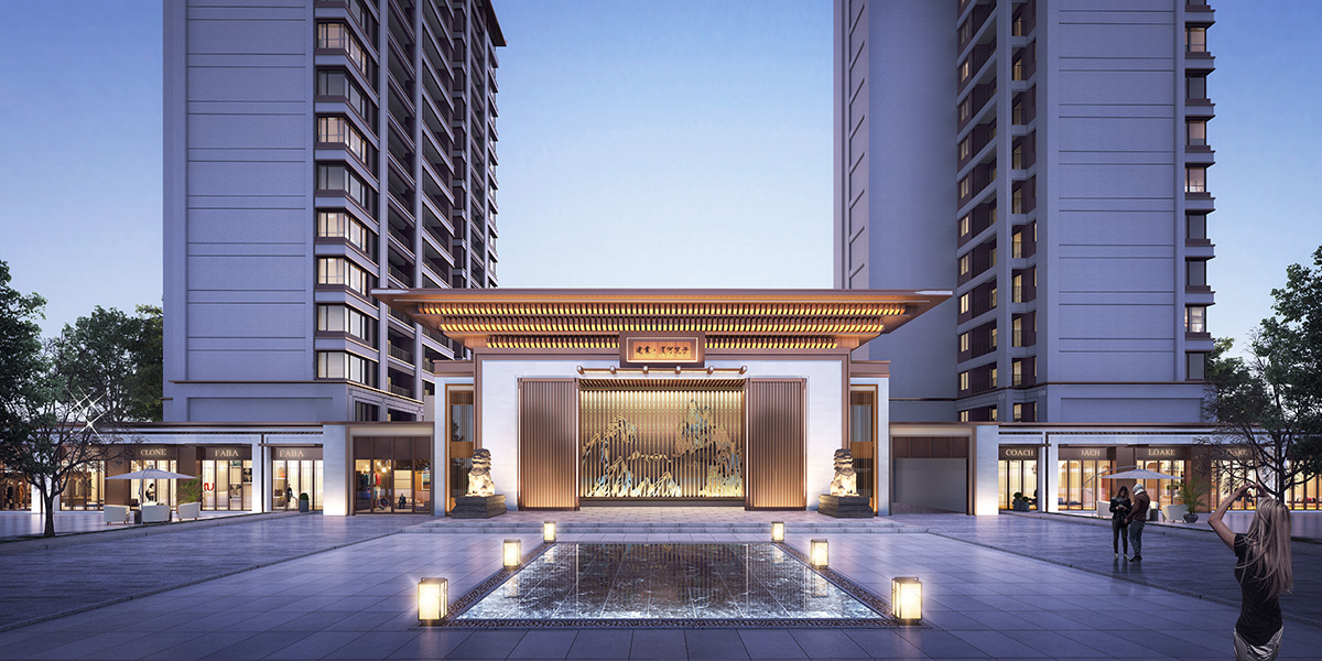 淮陽(yáng)建業(yè)濱河院子(南院)建筑幕墻外裝飾工程