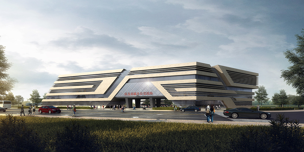 鞏義市五里堡城鄉(xiāng)客運公交場站綜合樓、維修車間幕墻外裝飾工程